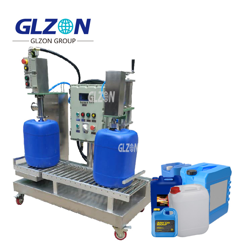 Automated 5-25L Pail Filling Line | Paint/Solvent/Lubricant | Guangzhi Automatic Pail Filling Line for Chemicals