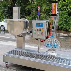 25L膏休灌裝機(jī) 自動(dòng)夾蓋灌裝機(jī)