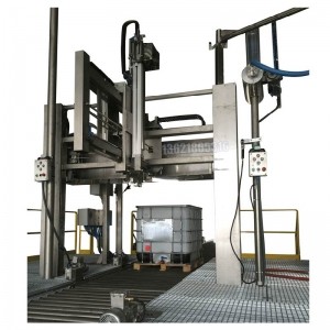 全自動(dòng)定位包裝機(jī)-1000升IBC噸桶防水劑包裝機(jī)-源頭廠家